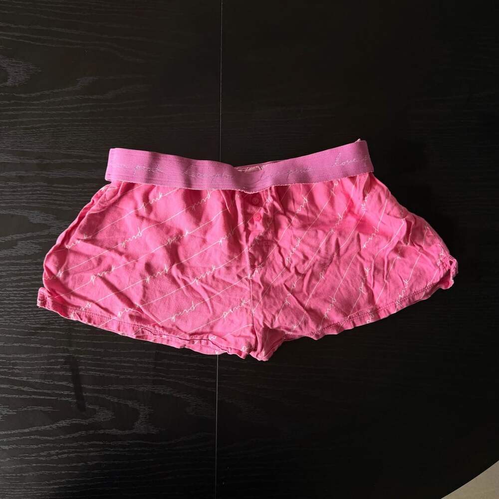 Victoria's Secret Pink Sleep Shorts XS Pink Stripe Lounge